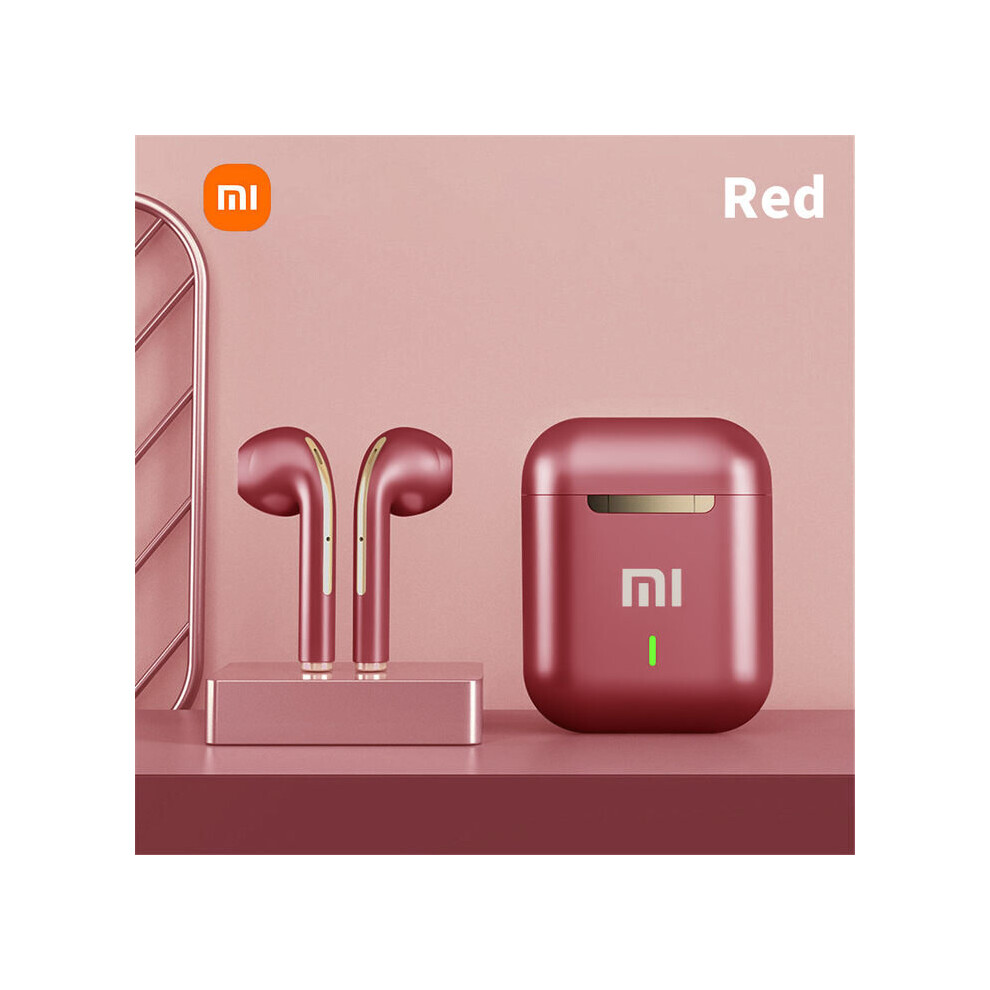 (A-) Xiaomi J18 Wireless Earphones Bluetooth Headphones Gamers Headset With Microphone Tws Earbuds Handsfree In Ear Fone Auriculares Red 4851204895369