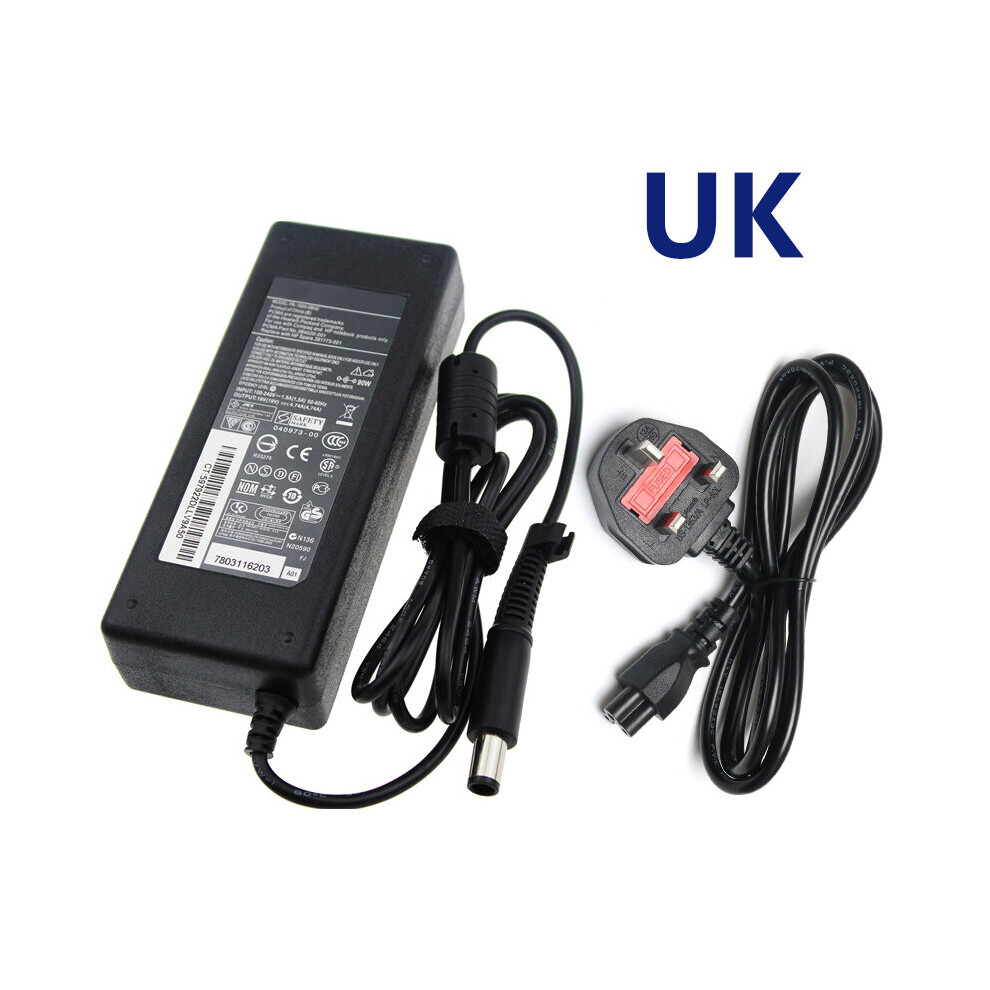 (A-Uk Plug) 19V 4.74A 7.4*5.0Mm Ac Notebook Adapter Laptop Power Supply For Hp Pavilion Dv3 Dv4 Dv5 Dv6 Power Adapter Charging Device 4855672992124