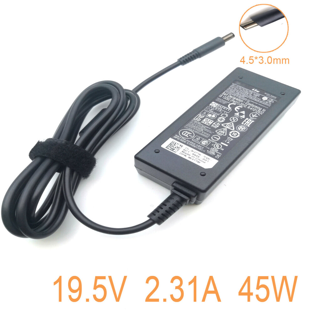 (A-) 45W 19.5V 2.31A Laptop Ac Adapter For Dell Inspiron 3558 7568 5770 La45nm131 La45nm140 Ha45nm140 Da45nm131 Kxttw D0kfy Hk45nm140 4855672969782