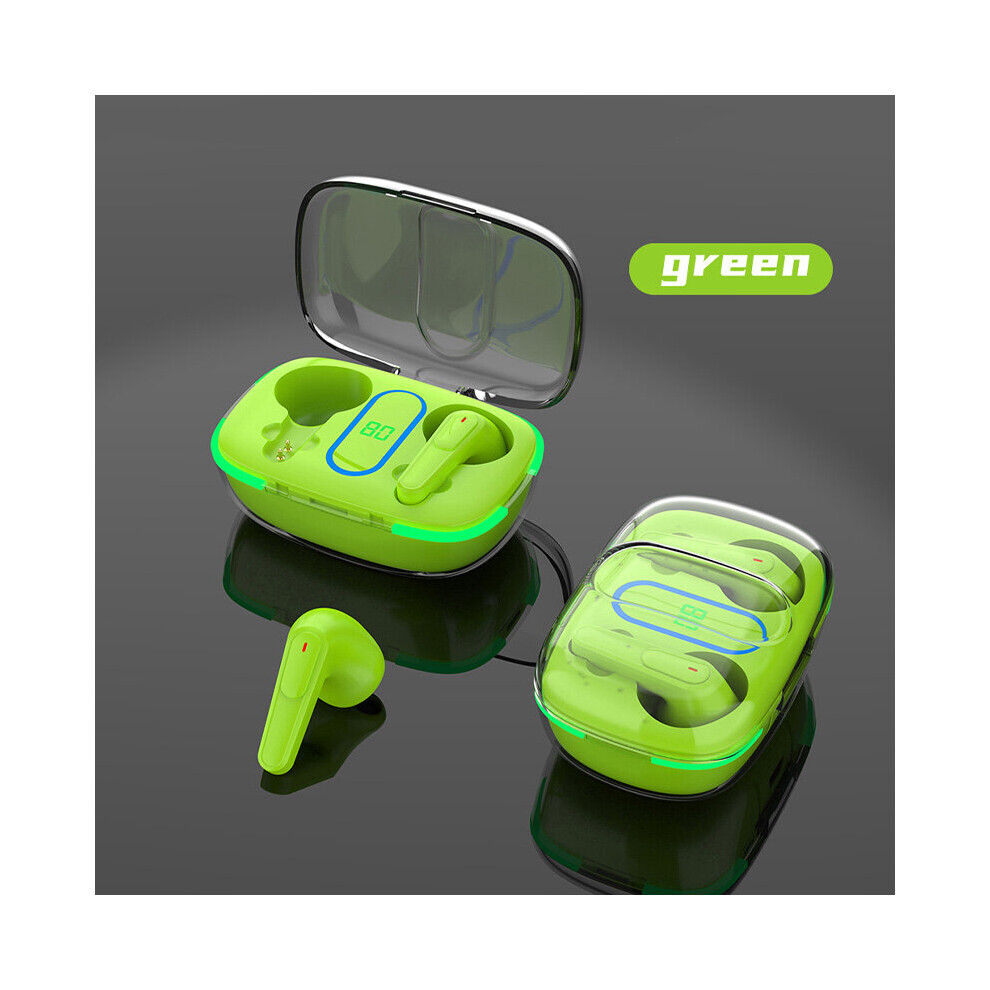 (A-Usb Charging ) Tws Wireless Headphones Bluetooth 5.3 Earphones Sport Earbuds Headset With Mic Charging Box Pro70 Headphones For All Smartphone Green 4851204995557