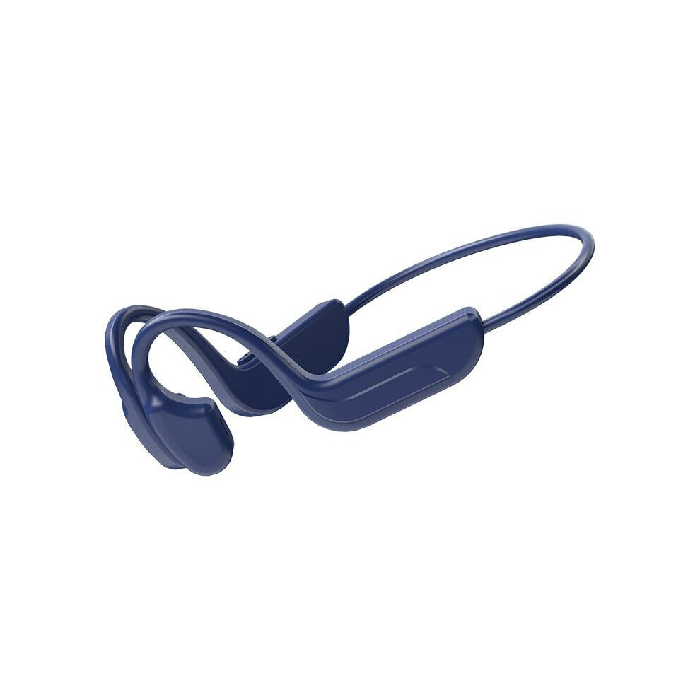 (A-) Bone Conduction Tooth Headset Wireless Handsfree Earphones Sports Waterproof Headphones Noise Cancelling Earbuds With Mic Blue 4851204908687