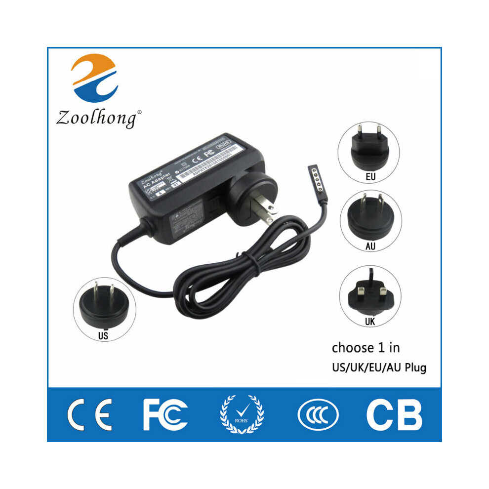 (A-Uk Plug) 12V 3.6A 45W Charger For Microsoft Surface Pro 1 Pro 2 Rt Windows 8 Power Adapter 1601 1536 1514 Charger Fast Charge 4855672920233