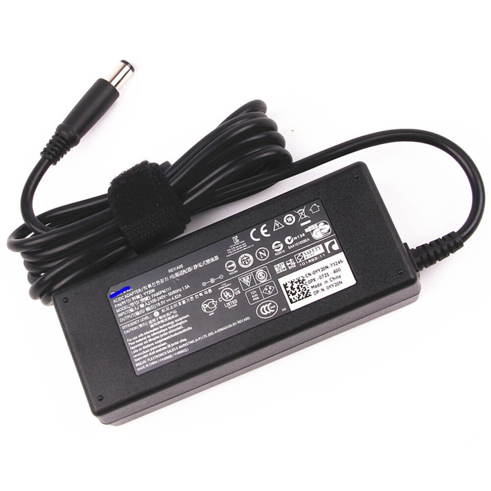 (A-No Cord) 19.5V 4.62A 90W Laptop Charger Power Adapter For Dell D505 D510 D610 D620 E5530 E5400 E6400 E6500 M70 Vostro 1014 1015 2420 4855672992056