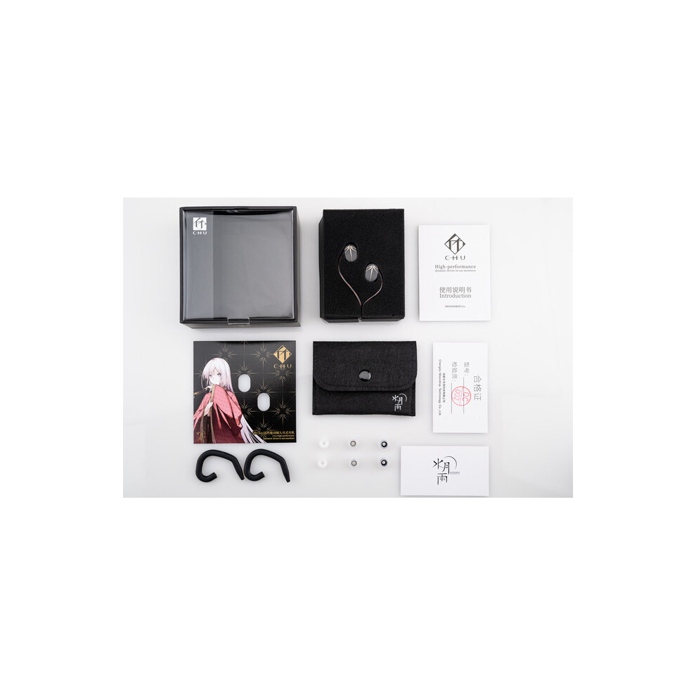 (A- No Mic) Moondrop Chu Earphone 10Mm High-Performance Dynamic Iems Wired Earbuds Headset Hifi In Ear Monitor Moondrop Chu Aria Snow Kato Black 4851204975283