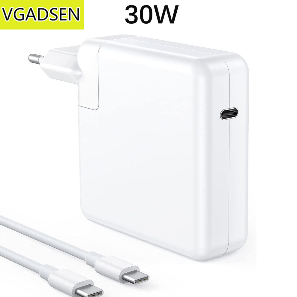 (A-30W Eu Plug) Mac Book Pro Usb C Charger 96W 87W 61W 30W Power Supply For Macbook Air Mac Pro 2016 - 2022 Power Adapter With 6.6Ft Usb C Cable 4855672931949