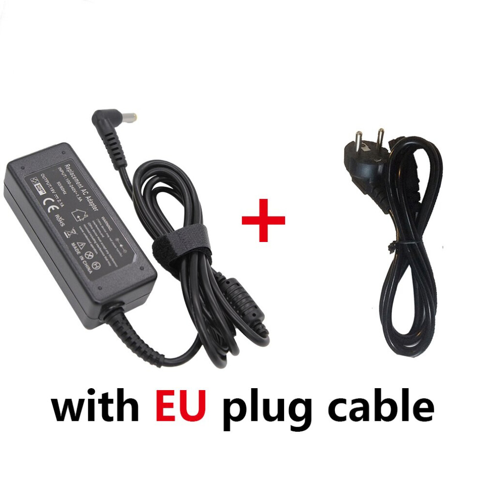 (A-With Eu Plug) Qinern 19V 2.1A 40W 5.5*1.7Mm Ac Adapter Notebook Laptop Charger For Acer Aspire D270 D257 D255 Power Supply For Laptop Adapter 4855672906701