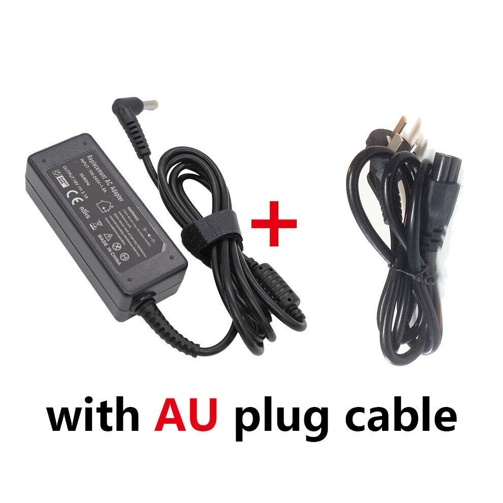 (A-With Au Plug) Qinern 19V 2.1A 40W 5.5*1.7Mm Ac Adapter Notebook Laptop Charger For Acer Aspire D270 D257 D255 Power Supply For Laptop Adapter 4855672906688