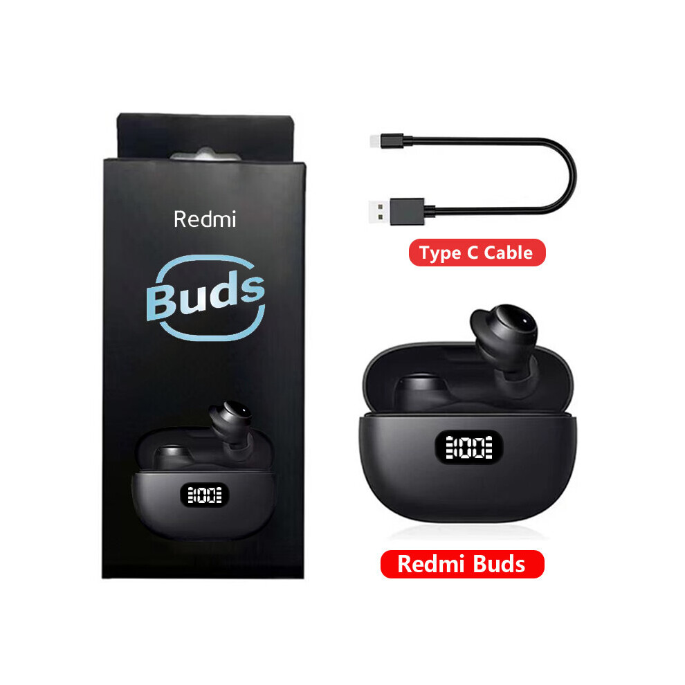 (A-With Type C Cable) New Xiaomi Tws Bluetooth Earphone Waterproof Sports Noise Reduction Wireless Headphones In-Ear Earbuds Headset Hd Mic Redmi Buds 4851205002087