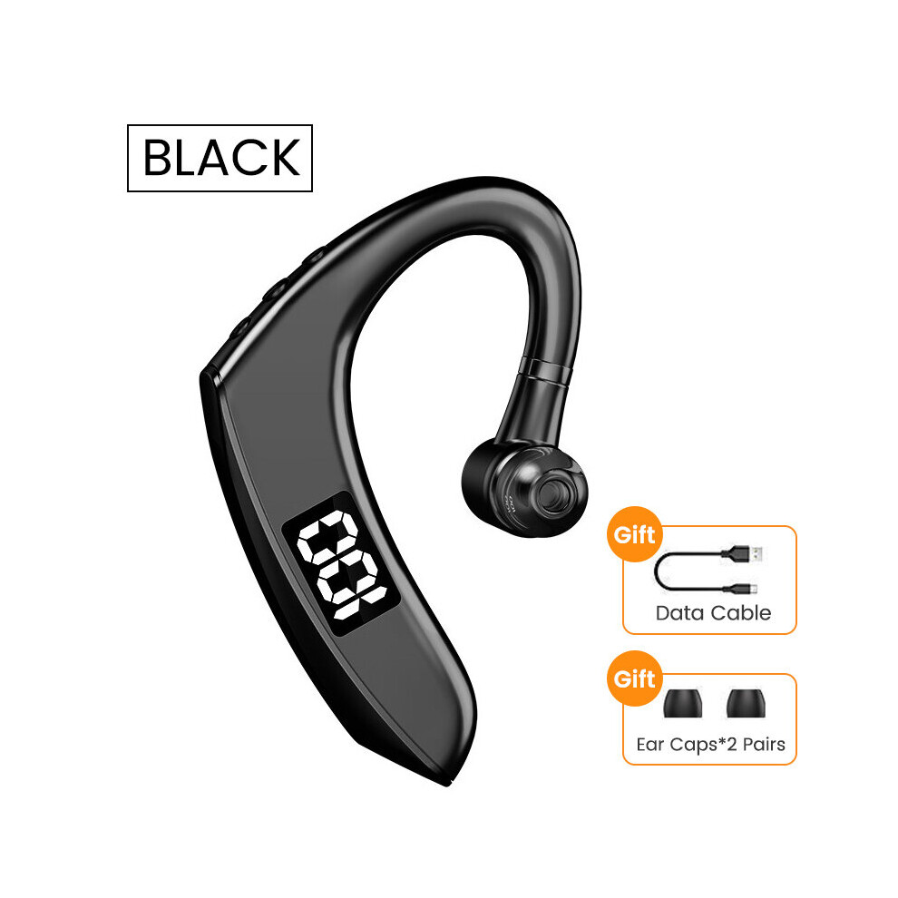 (A-G8 With Led) Olaf Business Wireless Headphones V5.2 Earbuds With Power Display Bluetooth Earphones Single In Ear Hook Headset Gamer Earphone Black 4851204961446