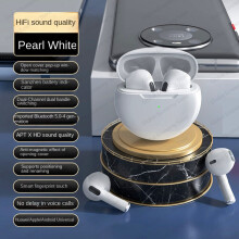(a-Pro 6 White) Air Pro 6 TWS Bluetooth Headphone Wireless Earphone HiFi Bass Game Headset Touch Control 6 Generation Pro6 tws Bluetooth Earbuds