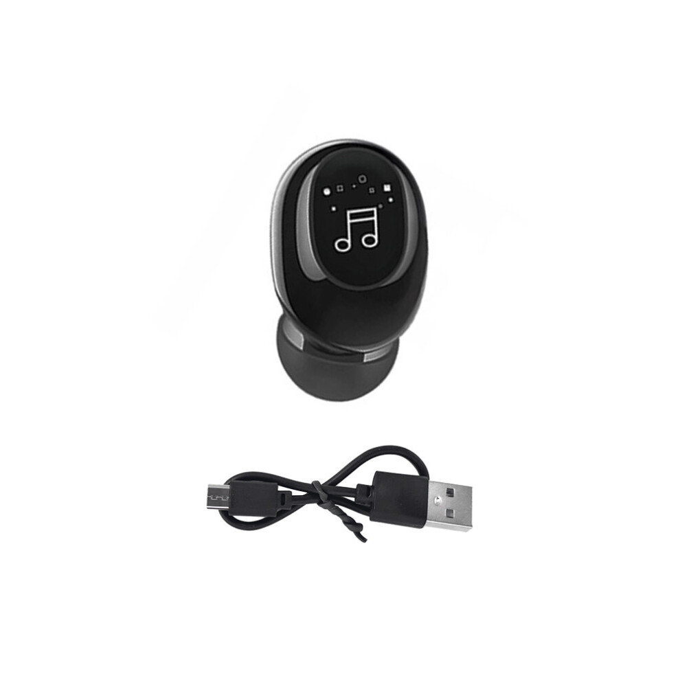 (A-F911 ) X6/X9/S650/F911 Single-Ear Bluetooth 5 Earbud Handsfree Earpiece Noise Reduction Headset Stereo Music Noise Cancelling Earphones Black 4851205054673