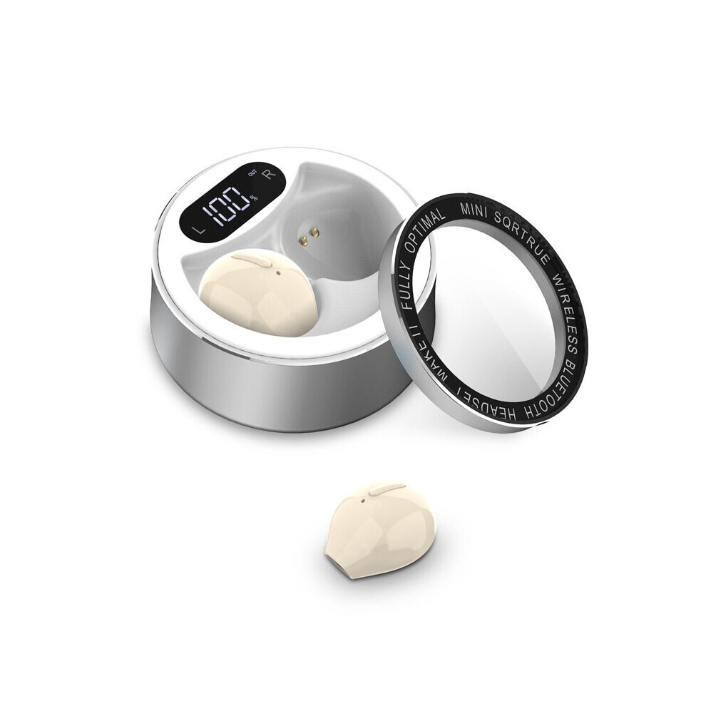(A-10) Mini Invisible Earphones Bluetooth 5.2 Wireless Earbuds Hidden Headphones Type C With Mic Headset Earpiece For Small Ears 4851205048368