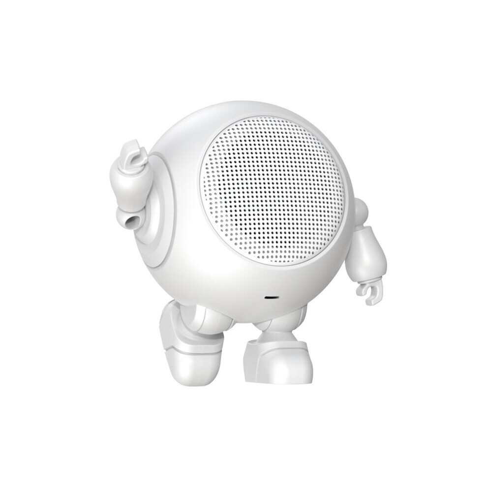 (a-Silver) Wireless Mini Bluetooth Robot Speaker Cute Portable Small Steel Gun TWS Bluetooth Speakers-image-OPC-PBYRV59-NEW
