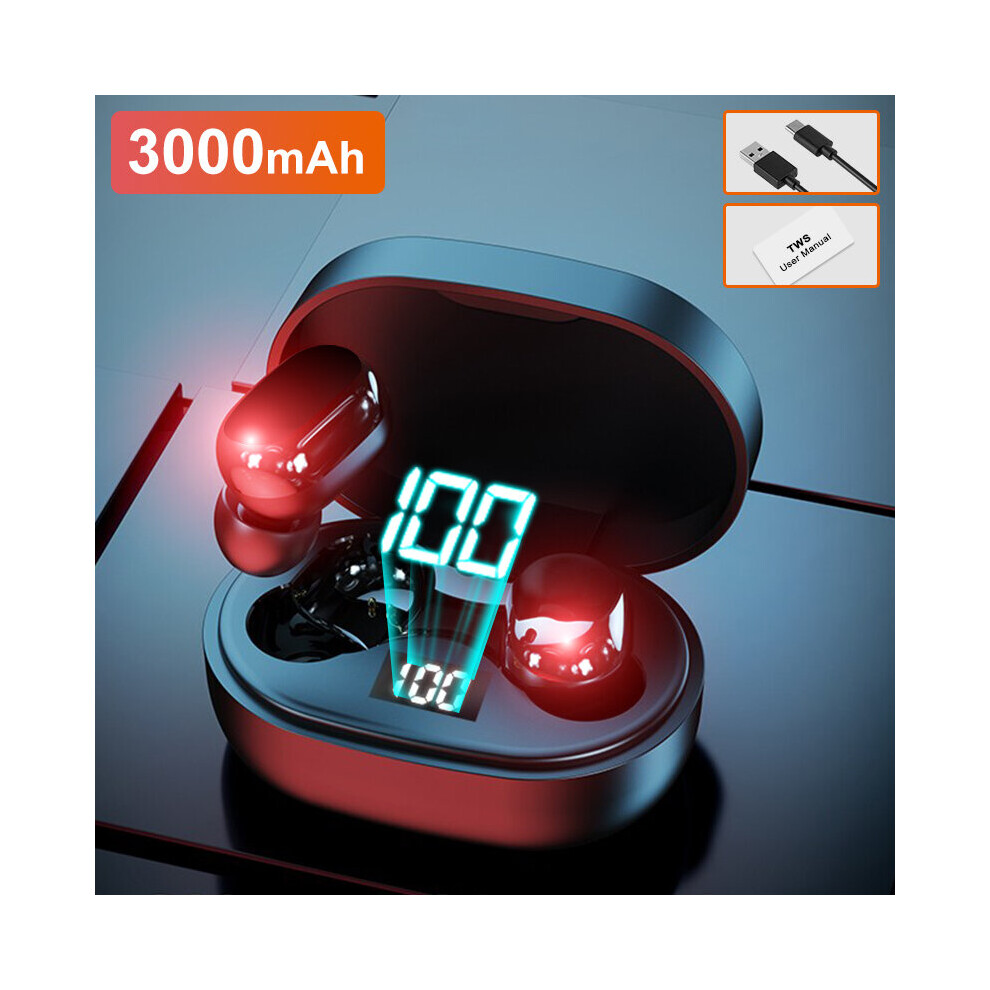 (A-3000Mah3) Tws Wireless Earphones Hifi Stereo 5.0 Bluetooth Earphones In-Ear Handsfree Headset Earbuds With Charging Box For All Smartphone 4851204913742