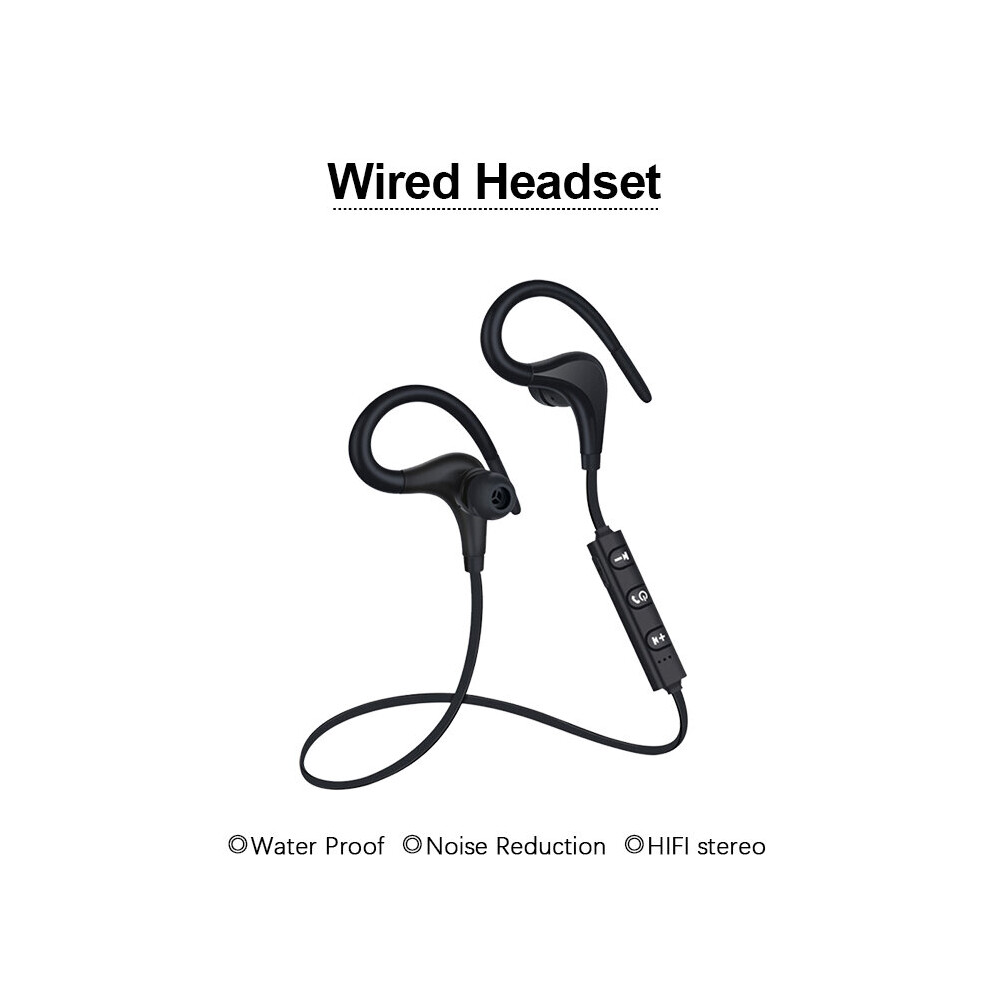 (A-) Bluetooth 5.0 Sports Headphones Wireless Headsets Earbuds Earpiece With Mic Mini Handsfree Earphones For Iphone Xiaomi Hot Black 4851204945743