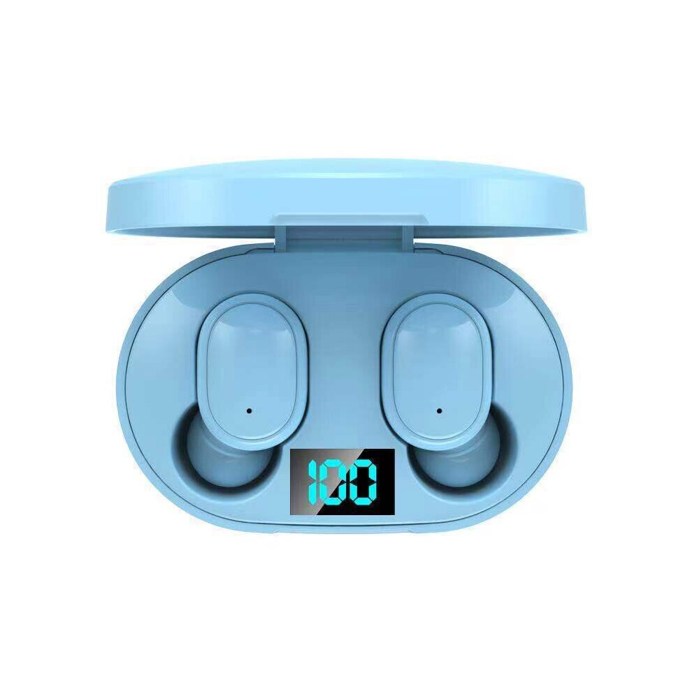 Photos - Headphones  E6S Wireless Blutooth 5.0 Earphone For Xiaomi Noise Cancelling Headset Stereo Sound In-ear Earbuds T(a-Blue with color box)