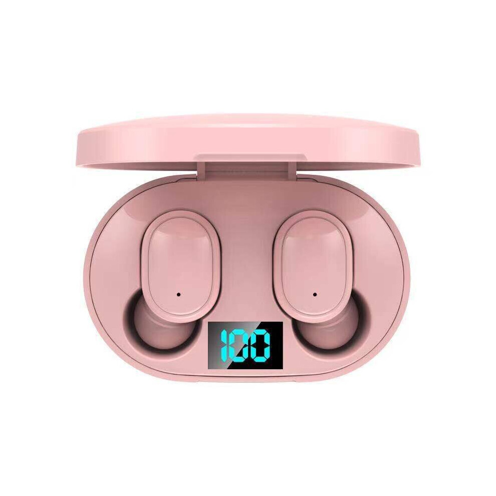 Photos - Headphones  E6S Wireless Blutooth 5.0 Earphone For Xiaomi Noise Cancelling Headset Stereo Sound In-ear Earbuds TW(a-Pink no retail box)