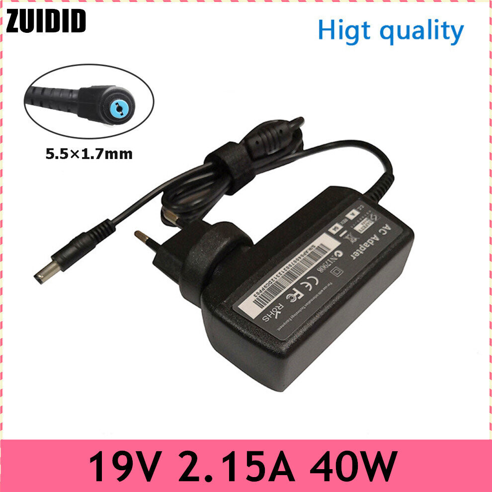 (A-Eu Plug) 19V 2.15A 40W 5.5*1.7Mm Netbook Power Adapter For Acer Aspire One D255e D257 Zg8 Zg5 W10-040N1a Ze6 Ze7 Zh9 Portable Charger 4855672969515