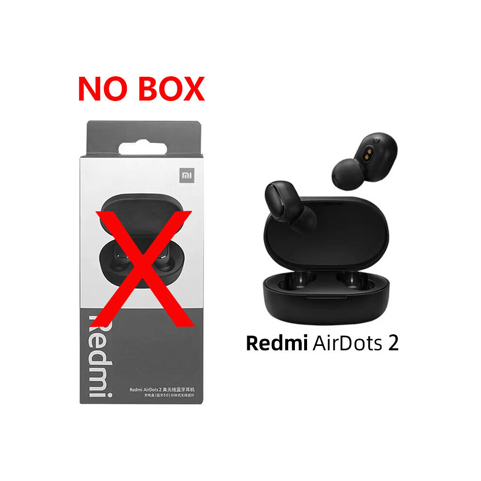 (A-Airdots 2 No Box) Original Xiaomi Redmi Airdots 2 Fone Bluetooth Earphones Wireless Bluetooth Headset With Mic Wireless Headphones Airdots Earbuds 4851205022672