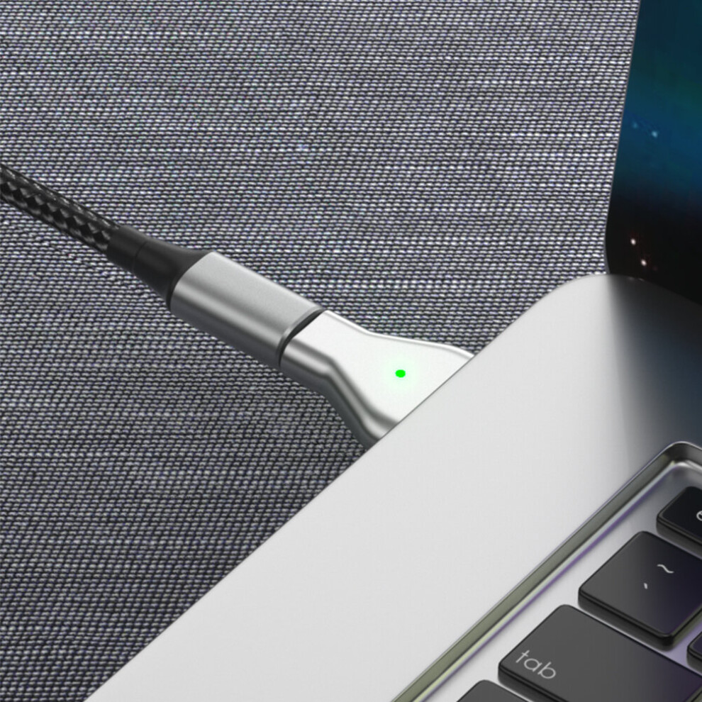 (A-) Type C Female Pd Adapter Aluminum Alloy Charging Magnet Plug Converter With Indicator Accessories For Macbook Air/Pro Light 4855672946943