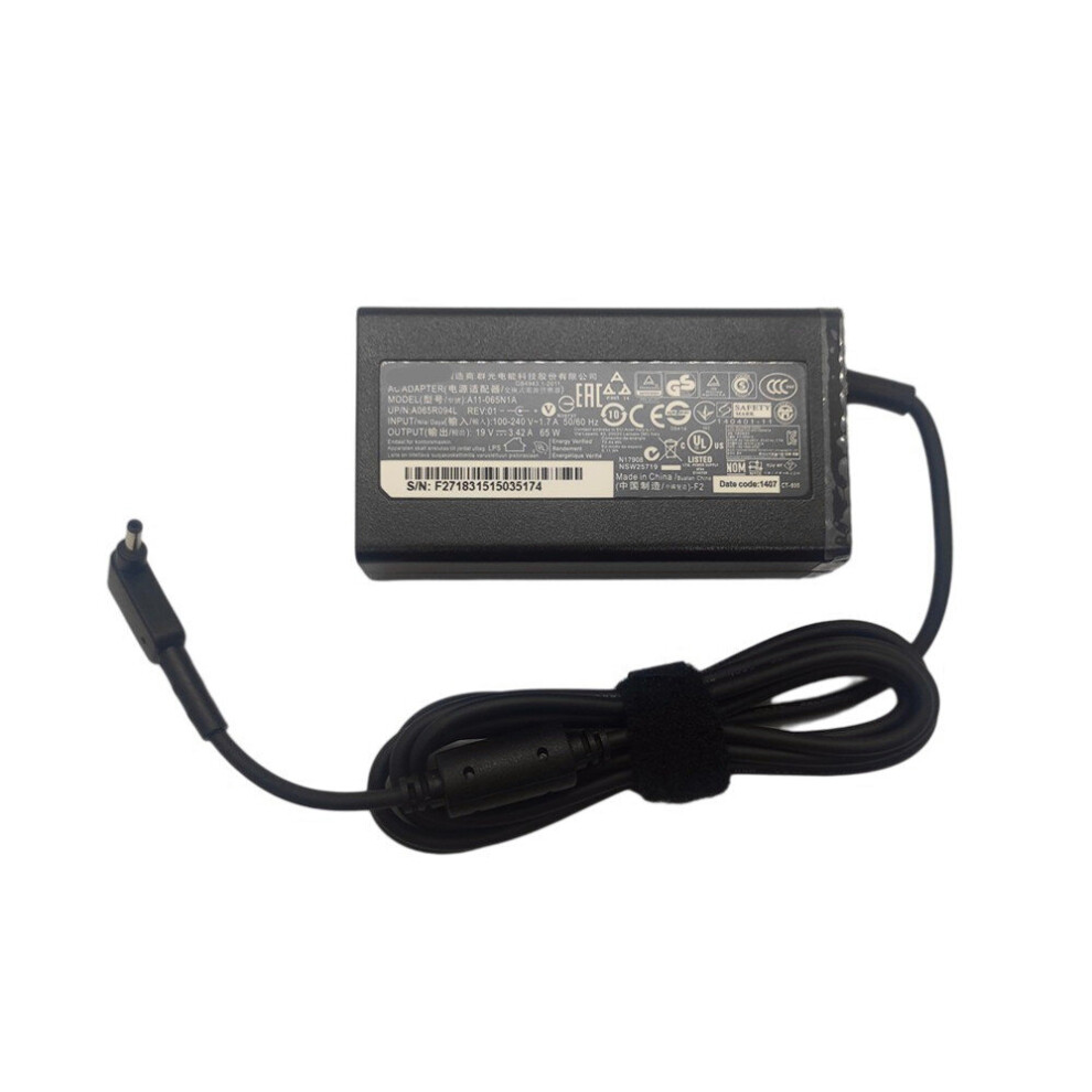 (A-Only Adapter) 19V 3.42A 3.0*1.1Mm 65W A11-065N1a Pa-1650-86 Laptop Adapter Ac Charger For Acer Aspire S7-391 V3 S5-371 W700 Swift3 Sf314-54G 4855672936890