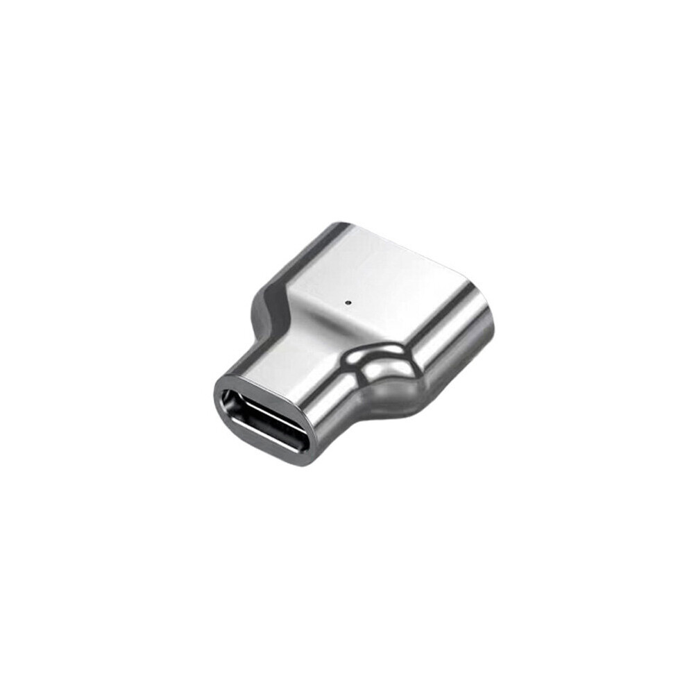 (A- Converter) Magnetic Usb C Adapter 24Pins Type C Connector Pd 100W Fast Charging 40Gbp/S Converter For Thunderbolt 3 Ipad Macbook Pro Switch Silver 4855672921742
