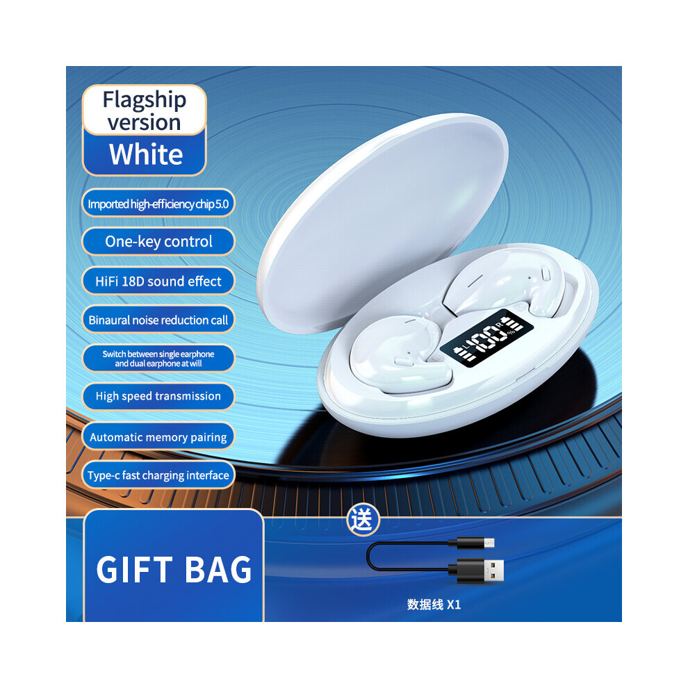 (A-) Kingstar Tws Bluetooth 5.1 Earphones Wireless Headphones Stereo Noise Reduction Earbuds With Mic Gaming Headset Long Stanbdy White 4851204983554