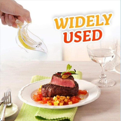 (a-1PC) Manual Lemon Slice Clip Simple Transparent Fruit Juicer Press Type Acrylic Exquisite Hand Press Lemon Squeezer Kitchen Gadgets 1