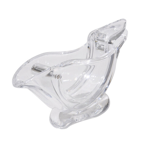 (a-1PC) Manual Lemon Slice Clip Simple Transparent Fruit Juicer Press Type Acrylic Exquisite Hand Press Lemon Squeezer Kitchen Gadgets