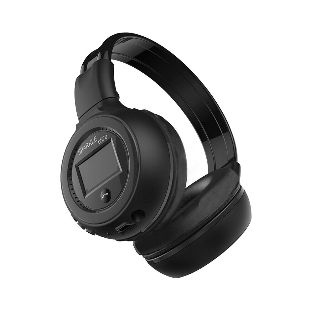 (A-) Zealot B570 Wireless Headphones Noise Reduction Bluetooth Earphone Stereo Foldable Sport Headset With Mic Led Tf Card,Aux Black 4851204960470