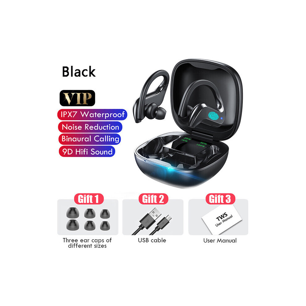 (A-A No Retail Box) Md03 Tws Wireless Bluetooth Earphone Ipx7 Waterproof Cvc 8.0 Noise Cancelling Sports Headsets Earbuds Stereo Hifi Headphones 4851205000304