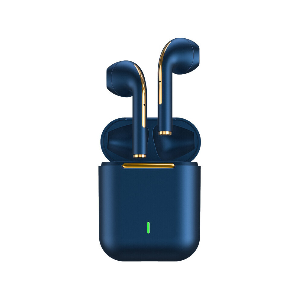 (A-) New Tooth Headphones Tws Stereo True Wireless Headphone Earbuds In Ear Handsfree Earphones Ear Buds For Phone Pc Iphone Blue 4853106759121