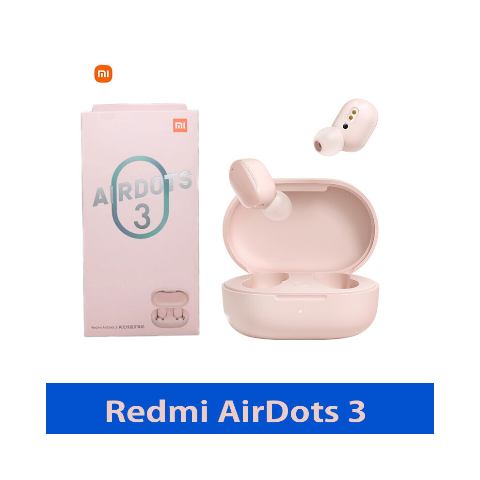 (A-1Pcs ) Wholesale Xiaomi Redmi Airdots 3 Tws Wireless Earphone Bluetooth 5.2 Headphones In-Ear Stereo Bass Headset Ture Wireless Earbuds Pink 4851204957036
