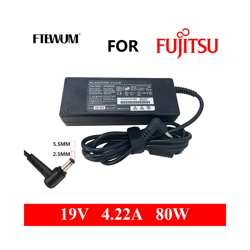 (A-) 19V 4.22A 80W 5.5*2.5Mm Laptop Charger Adapter For Fujitsu Fmv Lifebook Ah522 Ah530 Ah531 Ah532 Ah550 B6220 Adp-80N Power Supply 4855672928642