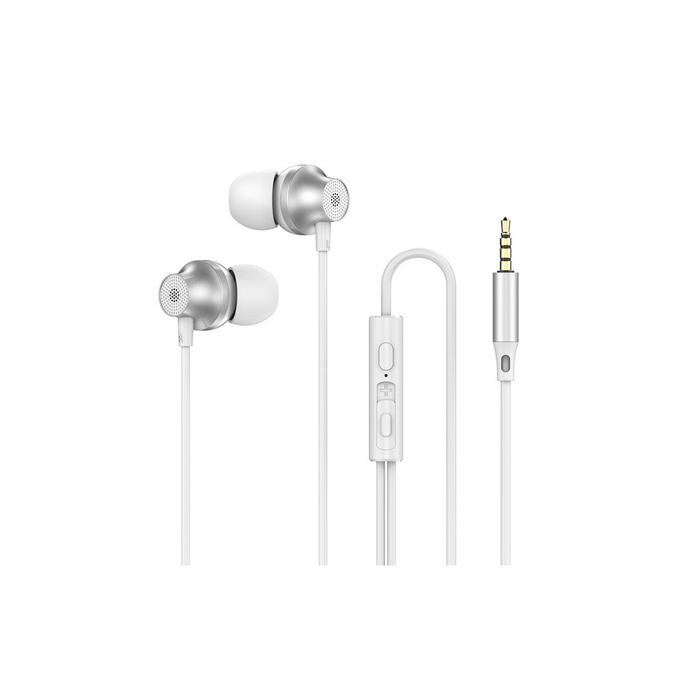 (A-) Type-C Metal Earphone With Mic Earbuds Sport Headset Gamer For Smart Phones In-Ear Mic Wire Control Bass Headset Earbud Blue 4851205022627