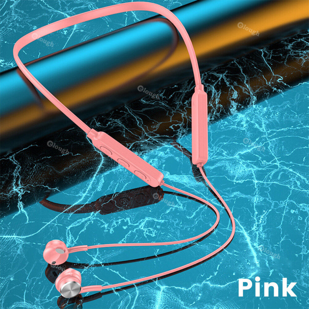 (A-) Neckband Earphones Wireless Headphones Bluetooth 5.0 With Microphone Magnetic Sports Waterproof Tws Earbuds Blutooth Headset Pink 4851204965130
