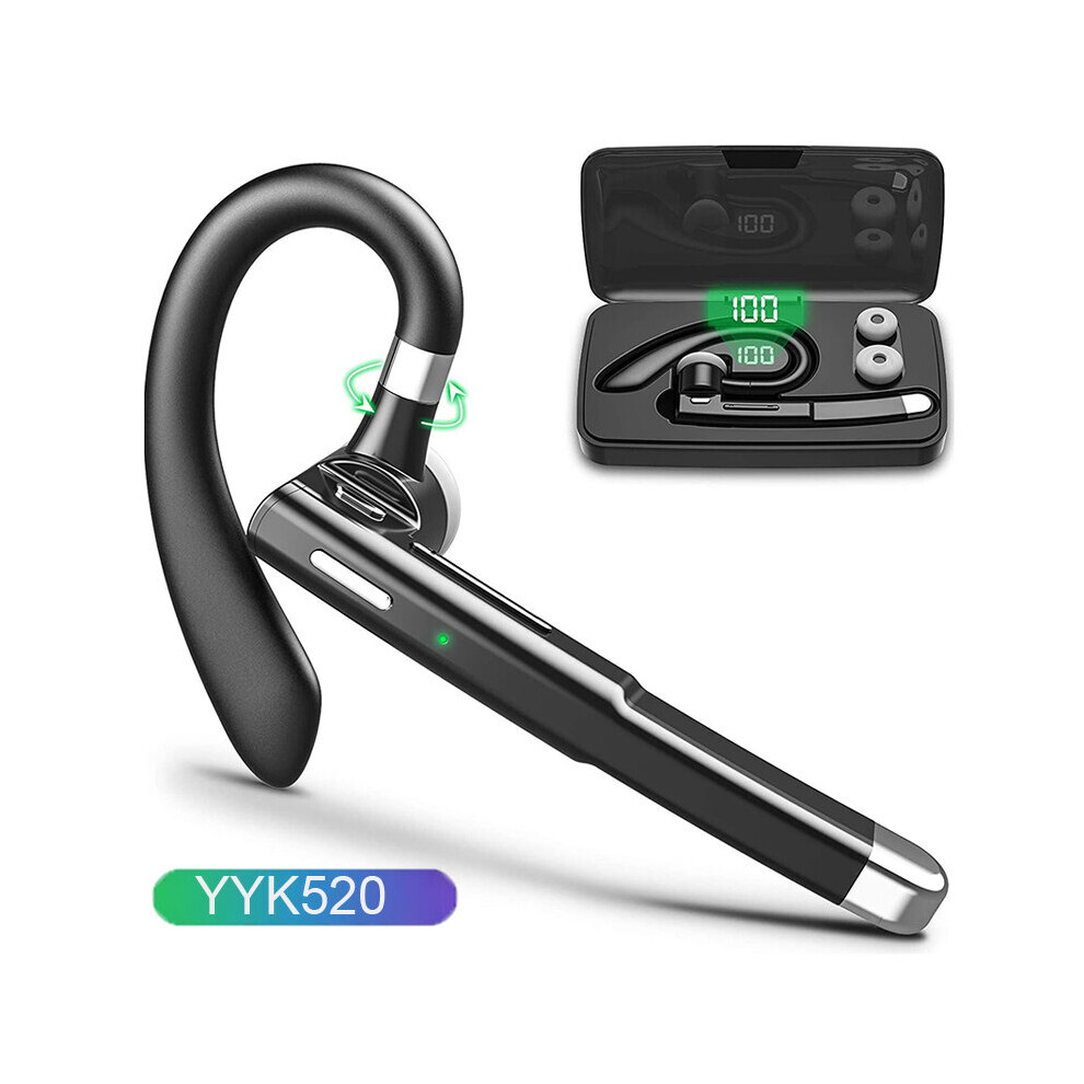 (A-Yyk520 Set) Bluetooth V5.1 Headset Wireless Earphones Dual Connection Headphone With Mic Earbuds Earpiece Cvc8.0 Noise Cancelling Hands-Fre 4851204893013