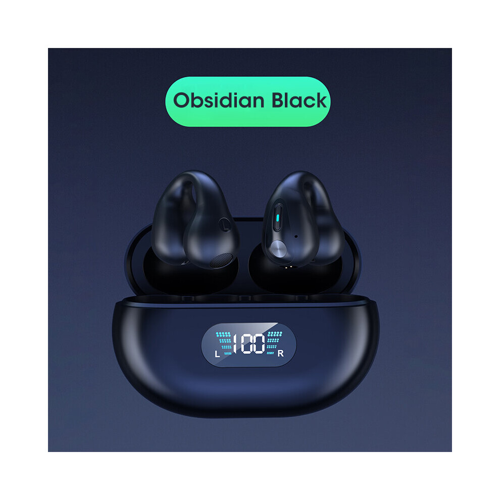 (A-Q80 ) 0Tvp Bluetooth 5.3 Earphones With Mic Wireless Headphones Hifi Stereo Ear Hook Earbud Noise Reduction Sports Waterproof Headsets Black 4851204920092