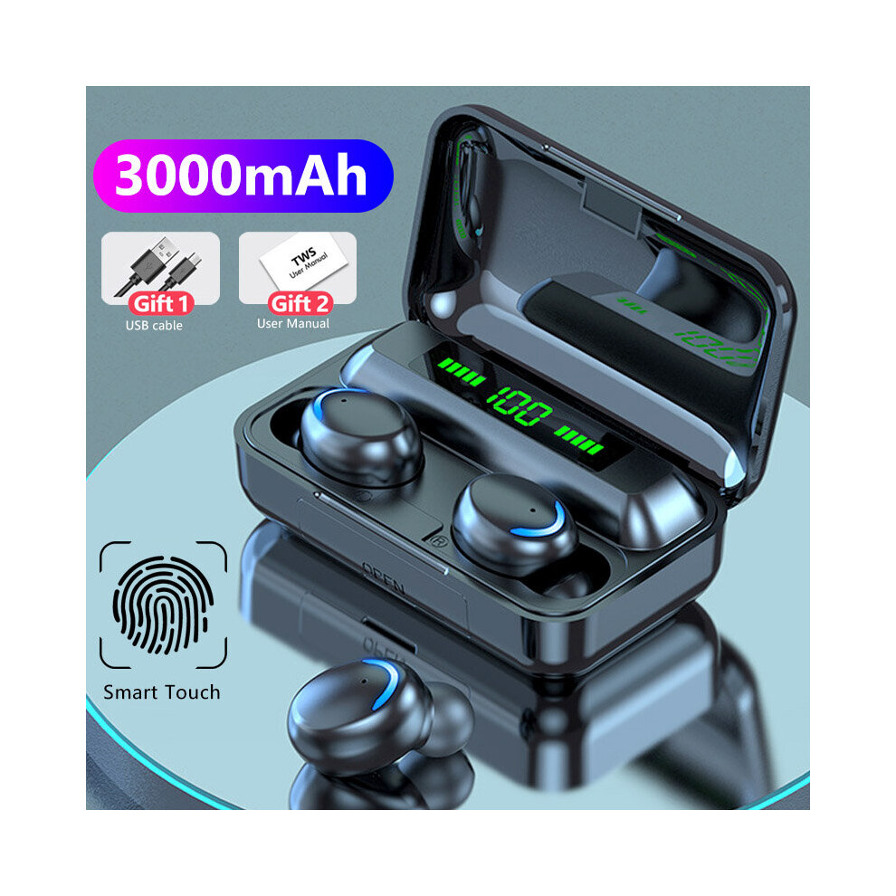 (A-3000Mah1) Tws Earphones Wireless Bluetooth Headphone V5.0 3000Mah Charging Box 9D Hifi Stereo Sports Waterproof Earbuds Headsets With Mic 4851204921037