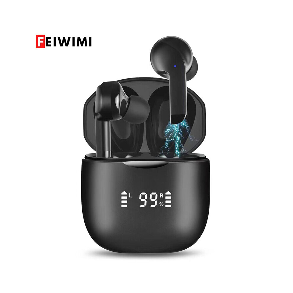 (A-) True Stereo Super Bass Wireless Earphones 5.2 Tws Bluetooth Headphones In-Ear Earbuds Binaural Call Headset For Iphone Xiaomi Black 4851204898025