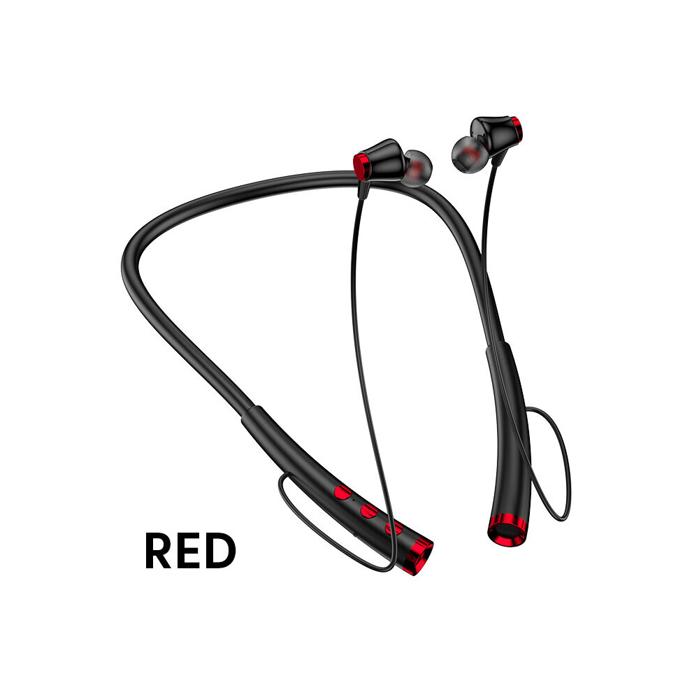 (A-Red) Olaf Multicolor Bluetooth Earphones Wireless Headphones Magnetic Sport Headset With Mic Hifi Earphone Handsfree Neckband Earbuds Black/Red 4851204998251