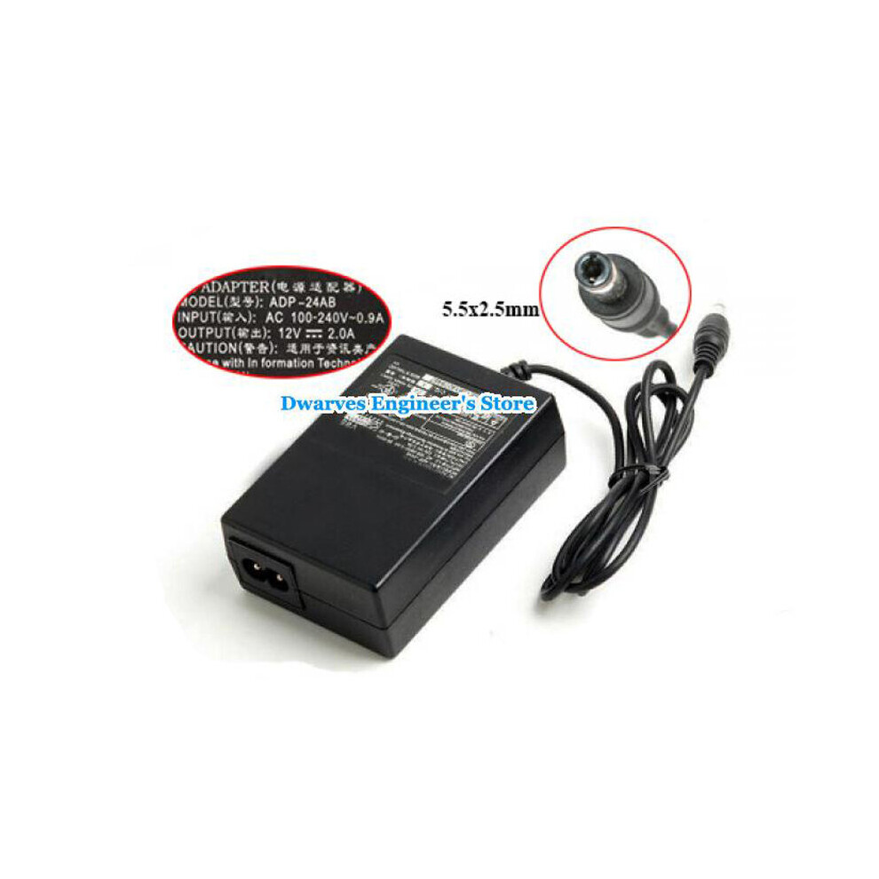 (A-) Genuine Adp-24Ab 12V 2A 24W Ac Adapter Charger For Delta Adp24ab Laptop Power Supply Black 4855672979385