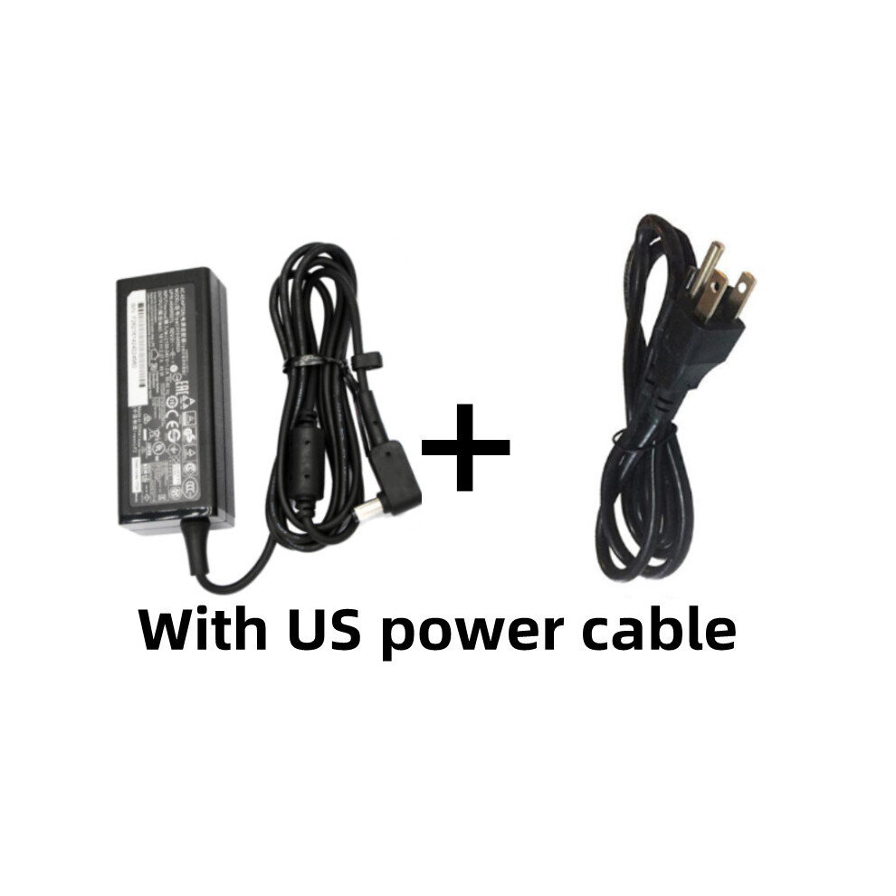 (A-Adapter With Us) 45W 19V 2.37A 5.5*1.7Mm Ac Laptop Adapter Charger For Acer Aspire E5-553 E5-573 E5-574 E5-575 E5-711 E5-721 Series Notebook 4855672974380