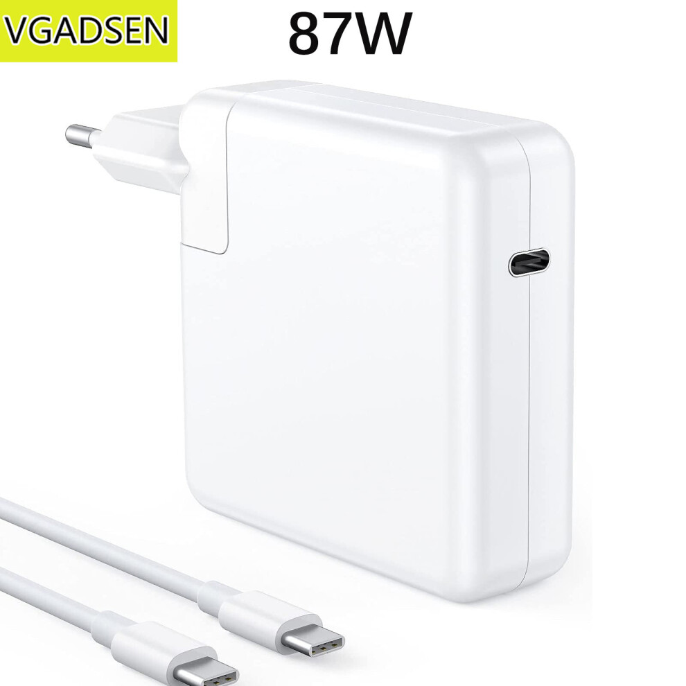 (A-87W Eu) Pd Mac Book Pro Charger 96W 87W 61W Ipad Usb C Power Supply For M1 M2 Macbook Pro Air 45W 60W 85W Power Adapter With Usb C Cable 4855672931833