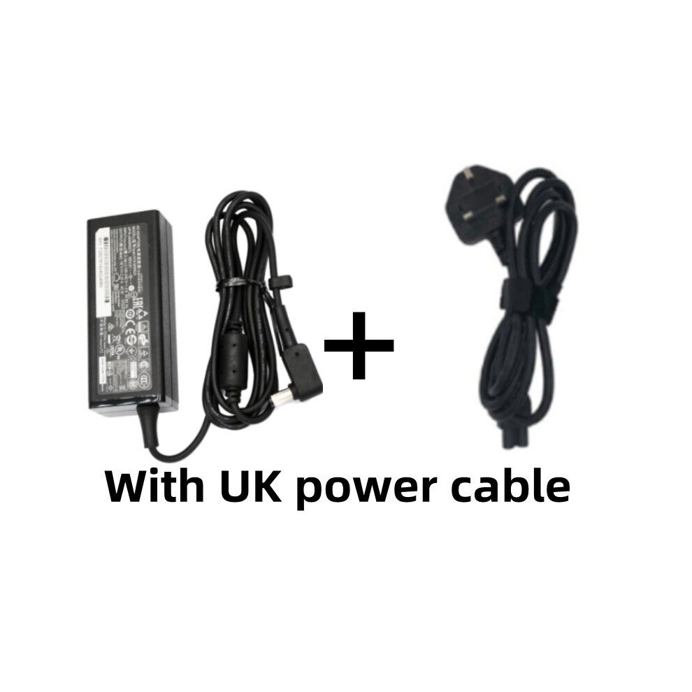 (A-Adapter With Uk) 45W 19V 2.37A 5.5*1.7Mm Ac Laptop Adapter Charger For Acer Aspire E5-553 E5-573 E5-574 E5-575 E5-711 E5-721 Series Notebook 4855672974373
