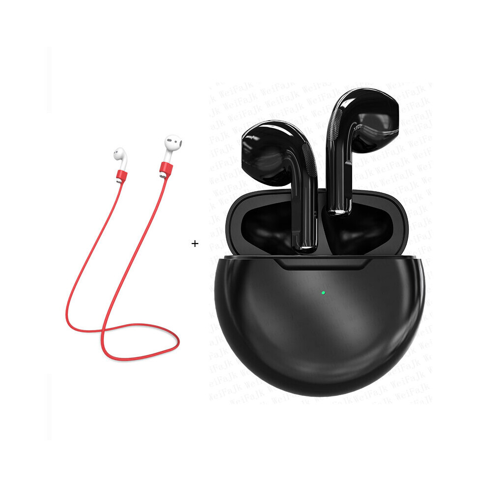 (A-) For Apple Original Air Pro 6 Tws Wireless Headphones Bluetooth Earphones In Ear Earbuds Mic Pods Headset Android Iphone Earphone Gray 4851204974491