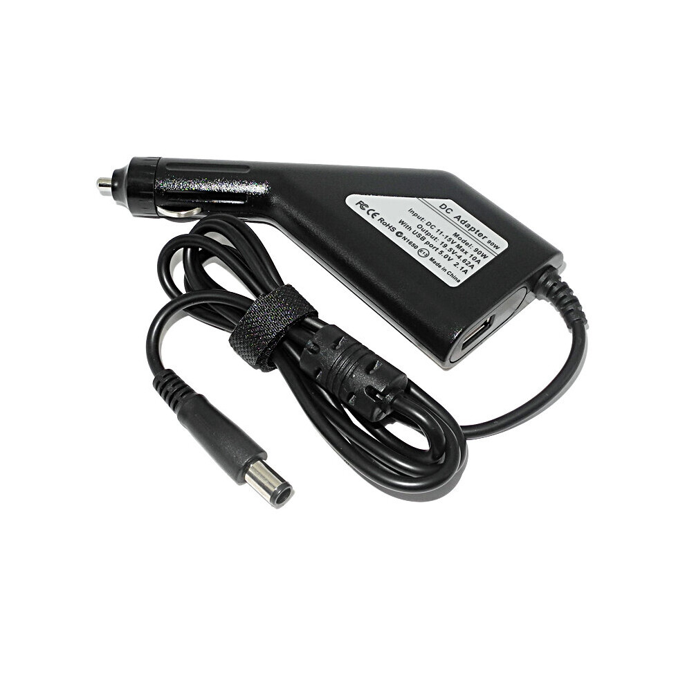 (A-Car Charger) Laptop Adapter Charger Power Supply For Dell Inspiron 14 1440 1464 3420 3437 3442 3443 5439 5442 5443 5445 5447 5448 7000 7447 4855672989049