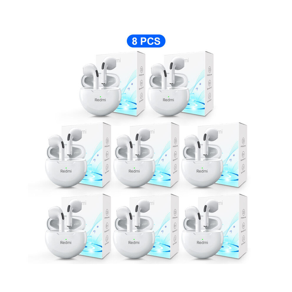(A-8 Pcs) New Xiaomi Tws Wireless Earphones Bluetooth 5.0 Headphone 9D Stereo Sound Earbud Sports Waterproof Long Standby Headset With Mic 4851204875217