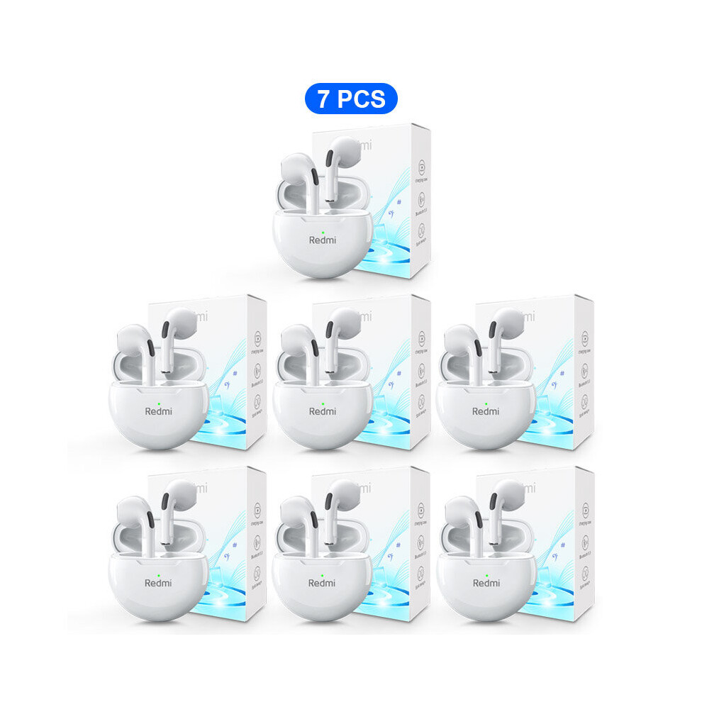 (A-7 Pcs) New Xiaomi Tws Wireless Earphones Bluetooth 5.0 Headphone 9D Stereo Sound Earbud Sports Waterproof Long Standby Headset With Mic 4851204875200