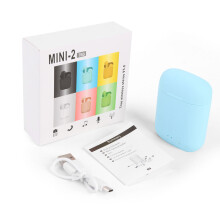 (a-Sky Blue) I7Mini2 Tws Headset Wireless Earphones Bluetooth 5.0 With Mic Charging Pod For All Smart Phone Mini Earbud Sports Headphones